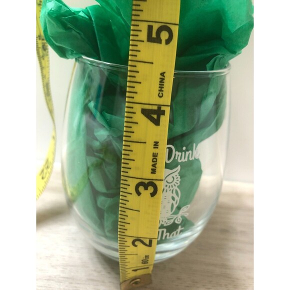 New In Box "Owl Drink to That" Wine Glass 4 1/2" - Picture 6 of 6